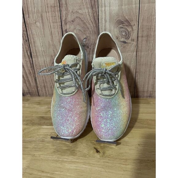 Roxy Rose Women's Fashion Walk Sneaker Size 8.5 Rainbow Glitter - Picture 1 of 10